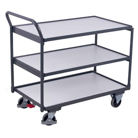 ESD - Tischwagen VARIOfit, 3 Etagen, 1000 x 600 mm. Tragfähigkeit 250 kg - Cordes