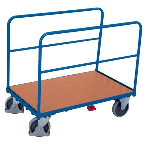 Platten-Transportwagen VARIOfit mit zwei Rohrbügeln, 1000 x 700 mm, Tragfähigkeit 500 kg - Cordes