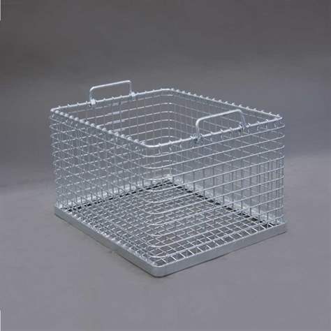 Coș din sârmă stivuibil, lxLxH:: 615x455x400 mm, ochiuri 25x27 mm