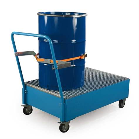 Pojízdná záchytná vana, záchytný objem 215 l, dxšxv: 1200x800x425 mm - obrázek2