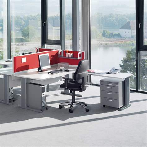 Fahrbarer Container, 4 Schubladen, Farbe Akazie, H x B x T: 600 x 430 x 600 mm - Nowy Styl Group - Bild3