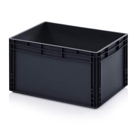 Eurobehälter ESD, Anthrazit, 600 x 400 x 320 mm