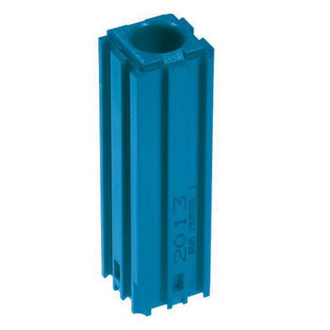 Kunststoff-Box für Werkzeuge mit Kegelschaft MORSE - M1, Modul 2x2, Farbe blau.