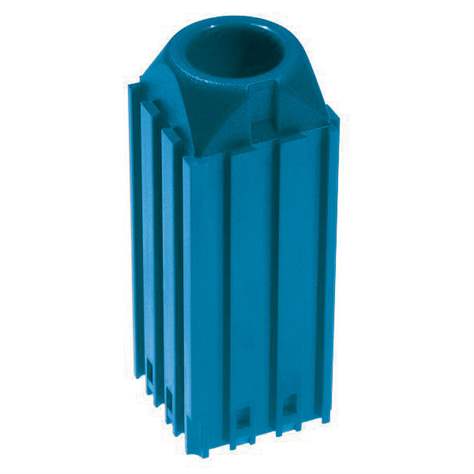 Kunststoff-Box für Werkzeuge mit Kegelschaft MORSE - M2, Modul 3x3, Farbe blau.