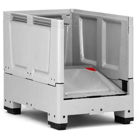 BigBox klappbar aus Polyethylen, Vollwand, 1200 x 800 x 1000 mm, mit Füßen