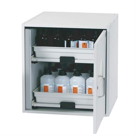 Bezpečnostní skříň na kyseliny a louhy, příruční, v x š x h: 600x590x570 mm - asecos GmbH