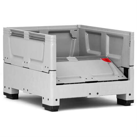 BigBox klappbar aus Polyethylen, Vollwand, 1200 x 1000 x 790 mm, mit Füßen