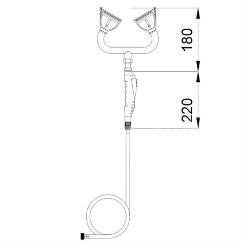 Hand-Augendusche mit 2 Brauseköpfen - Bild2