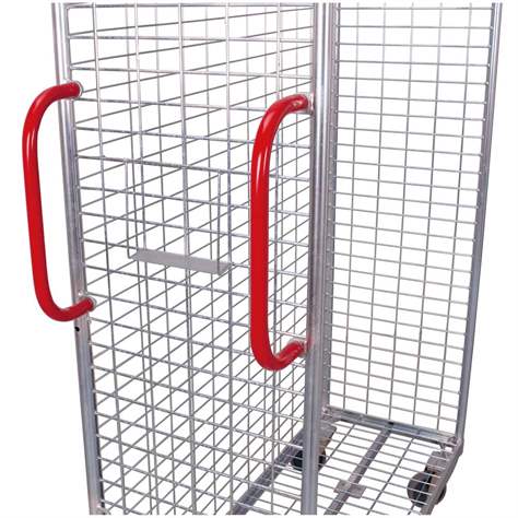 Kommissionierwagen VARIOfit, Drahtgitter verzinkt, BxTxH: 1435x490x1820 mm, Tragfähigkeit 300 kg - Cordes - Bild3