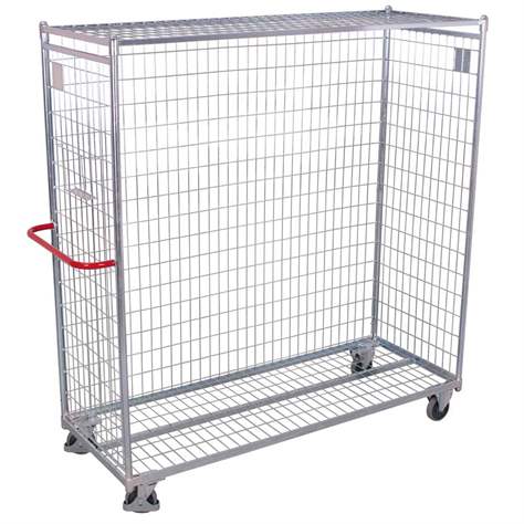 Kommissionierwagen VARIOfit, Drahtgitter verzinkt, BxTxH: 1860x650x1850 mm, Tragfähigkeit 300 kg - Cordes