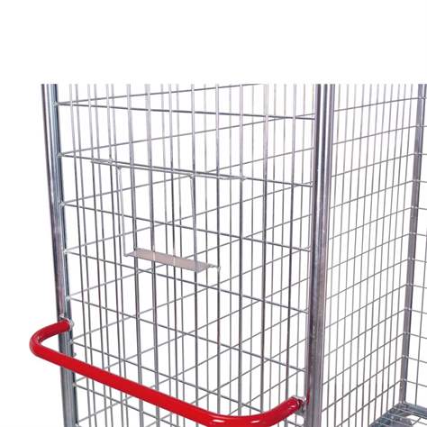 Kommissionierwagen VARIOfit, Drahtgitter verzinkt, BxTxH: 1860x650x1850 mm, Tragfähigkeit 300 kg - Cordes - Bild4