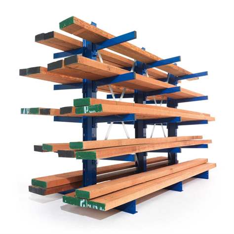 Kragarmregal MULTISTRONG M, beidseitig, Anbauregal, HxWxT: 2000x1300x800 mm - META Skladovací technika - Bild6