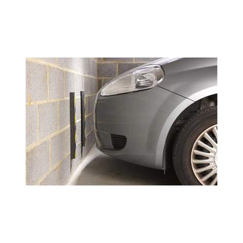 Ochranný pás, samolepiaci, penový, 500 x 70 mm, farba žlto-čierna, balenie 2 ks - obrázok3