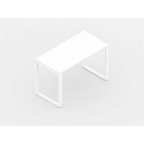 Büro-Schreibtisch SQart, Gestell weiß, Arbeitsplatte weiß, B x T: 1600 x 800 mm - Nowy Styl Group