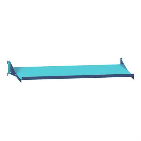 Ablageboden, Farbe blau RAL5012, l x h: 1000 x 370 mm - Polak CZ, s.r.o. - Bild2
