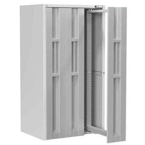 Skříň se 3 vertikálními výsuvnými rámy, v x š x h: 1950x1044x790 mm, barva šedá RAL7035 - Polak CZ, s.r.o.