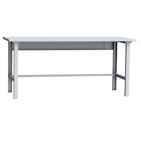 Banc de lucru atelier Lxl 2000 x 750 mm Kovos MTS cu reglare pe inaltime 900 - 1180 mm tip masă de lucru asamblare montaj, modelul de bază, blat de lucru laminat din rumeguș - Kovos Verneřice