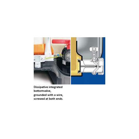 IBC Container 1000 l, Ex, UN Zulassung, Kunststoffpalette - Bild5