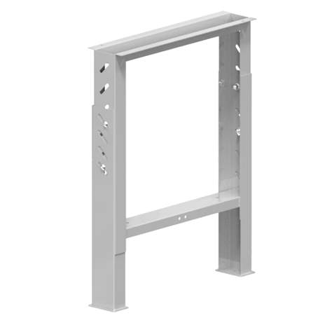 Podnože dílenských stolů, výškově stavitelné, výška 630 - 1125 mm, hloubka 610 mm, barva šedá RAL7035 - Polak CZ, s.r.o.