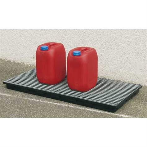 Ocelový pozinkovaný rošt 980x600 mm pro PE - záchytnou vaničku 30 l - CEMO GmbH