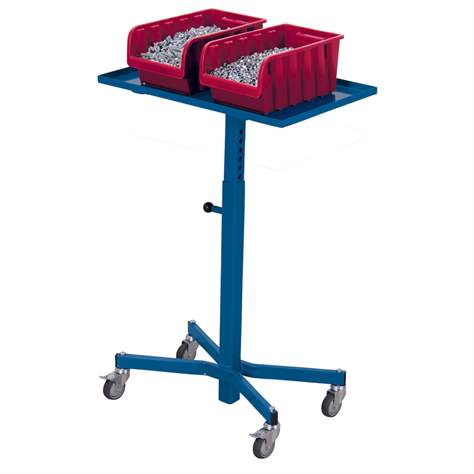 Materialständer ohne Neigung, Höhenverstellbereich 535-810 mm, Farbe lichtgrau RAL7035 - Cordes - Bild2