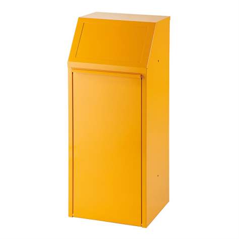 Odpadkový koš výklopný pro tříděný odpad, objem 70 l, barva žlutá RAL1033