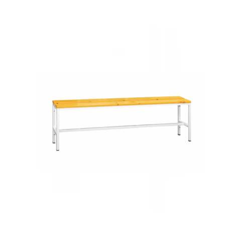 Garderobenbank mit Sitzfläche aus Massivholzleisten, Länge 1500 mm, Tiefe 290 mm - Kovona Lysa nad Labem