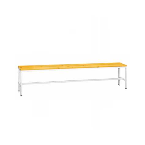 Garderobenbank mit Sitzfläche aus Massivholzleisten, Länge 2000 mm - Kovona Lysa nad Labem