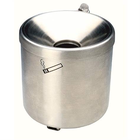 Nástěnný popelník, objem 1 l, nerez