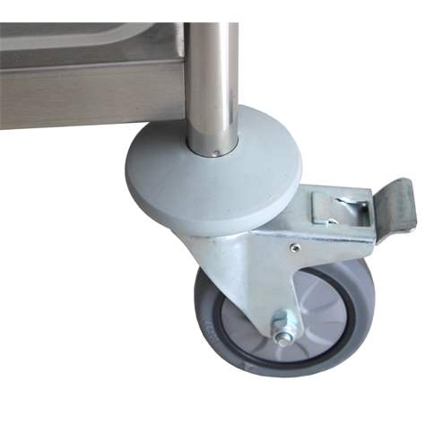 Edelstahl Servierwagen 5 Etagen , HxBxL: 1560x590x910 mm - Bild5