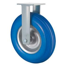 Transport-Bockrolle, Polyurethanreifen, Durchm. 400 mm, Traglast 200 kg