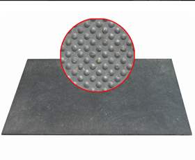 Bodenplatte aus Recycling-PVC 1200 x 800 x 12 mm, geschlossen, feine Struktur (Kugelmuster)