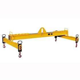 Verstellbare Krantraverse,Traglast 2000 kg, Hakenabstand 1000 - 2000 mm / 1000 - 2000 mm