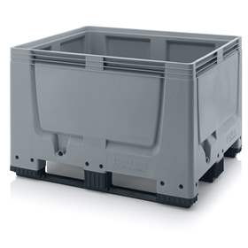BigBox aus Polyethylen, Vollwand, 1200 x 1000 x 790 mm, mit Kufen