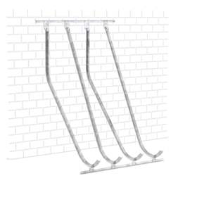 Fahrradständer zur schräghohen Einstellung, 4 Parkplätze, zur Wandbefestigung