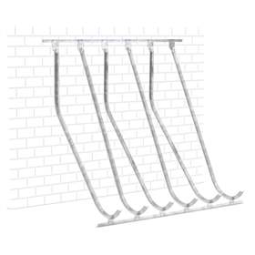 Fahrradständer zur schräghohen Einstellung, 6 Parkplätze, zur Wandbefestigung