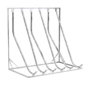 Fahrradständer zur schräghohen Einstellung, 6 Parkplätze, einseitig