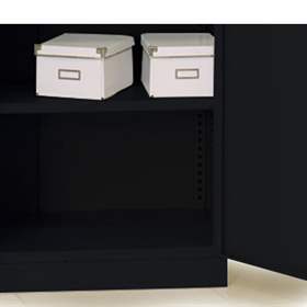 Poliță suplimentară, pas ajustare pe înaltime de 25 mm, LxlxH: 1000 x 370 x 28 mm, cap. port. max. 60 kg, neagră RAL9005