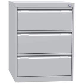 Hängeregistraturschrank ECONOMY, Format A5, drei 2-bahnige Schubladen, HxBxT: 703x600x623 mm, Lichtgrau RAL7035