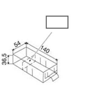 Querteiler für Schubladen 140 x 54 x 36,5 mm, VE 100 Stk.
