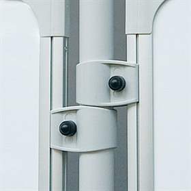 Halter zur Befestigung der Tafel an der Säule, VE: 2 Stück