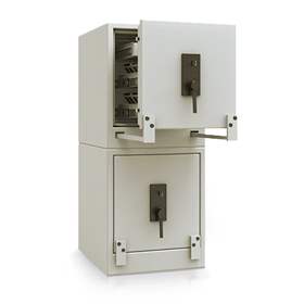 Datensicherungsschrank, Klasse S60DIS und S2, Doppel-Box, Außen: 1270 x 540 x 620mm, Gewicht 400kg,