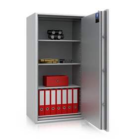 Seif anti-foc - dulap de siguranță cu protecție contra incendiului (clasa S60P, S2), HxLxl: 1322x704x471 mm, greutate 305 kg, 3x polițe