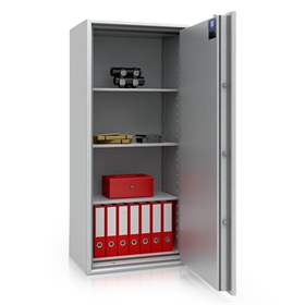 Seif anti-foc - dulap de siguranță cu protecție contra incendiului (clasa S60P, S2), HxLxl: 1507x704x471 mm, greutate 340 kg, 3x polițe