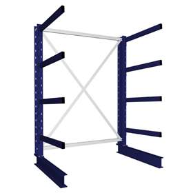 Kragarmregal MULTISTRONG M, einseitig, Grundregal, HxWxT: 2000x1300x800 mm