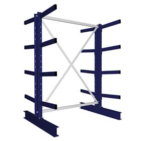 Kragarmregal MULTISTRONG M, beidseitig, Grundregal, HxWxT: 2000x1300x1000 mm