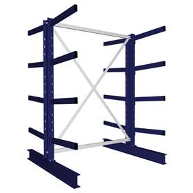 Kragarmregal MULTISTRONG M, beidseitig, Grundregal, HxWxT: 2000x1300x1200 mm