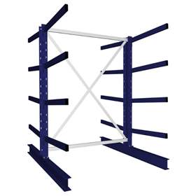 Kragarmregal MULTISTRONG M, beidseitig, Grundregal, HxWxT: 2000x1300x1600 mm