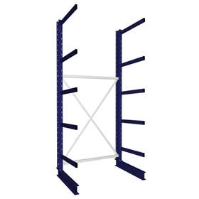 Kragarmregal MULTISTRONG M, einseitig, Grundregal, HxWxT: 3000x1300x800 mm