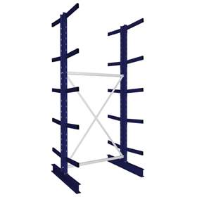 Kragarmregal MULTISTRONG M, beidseitig, Grundregal, HxWxT: 3000x1300x1000 mm